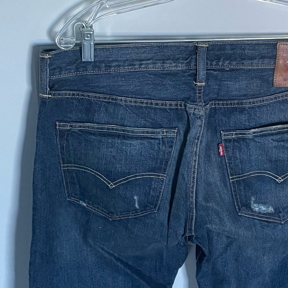 Levi’s 501 Destructed Button Fly Denim Jeans Blue 29859 - Picture 10 of 16